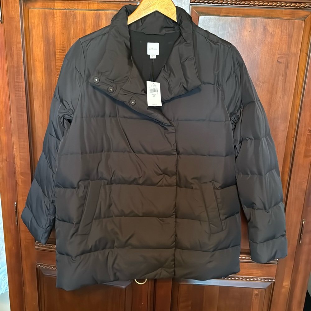 J Jill down coat NWT black size M